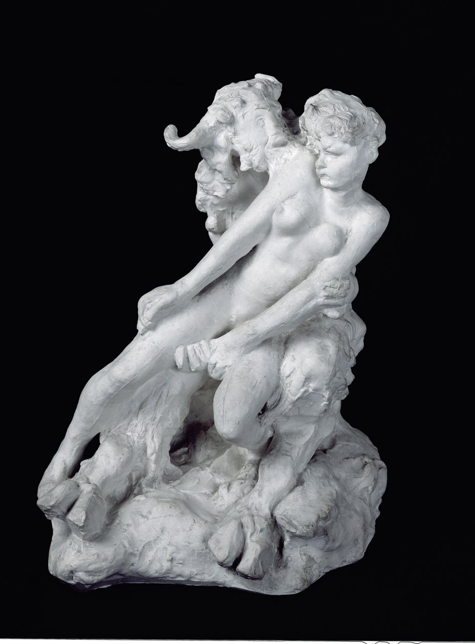 Faun and Nymph, n. 1886 (kipsi) tekijältä Auguste Rodin