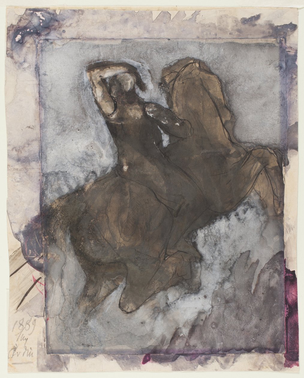 Ratsastaja (etusivu); hevonen ja ratsastaja (kääntöpuoli). tekijältä Auguste Rodin