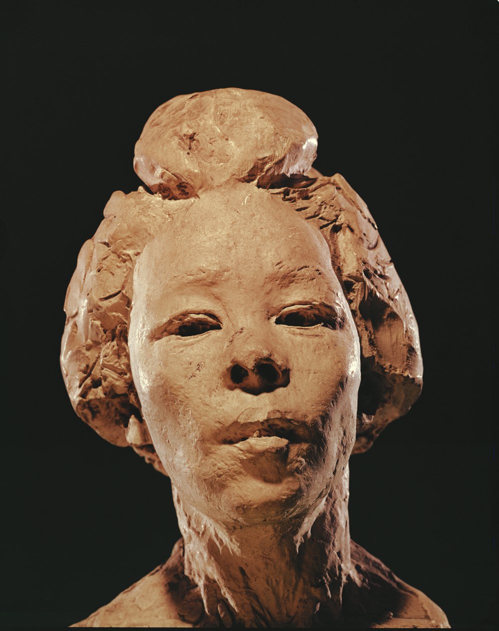 Madame Hanako, 1908 (savi) tekijältä Auguste Rodin