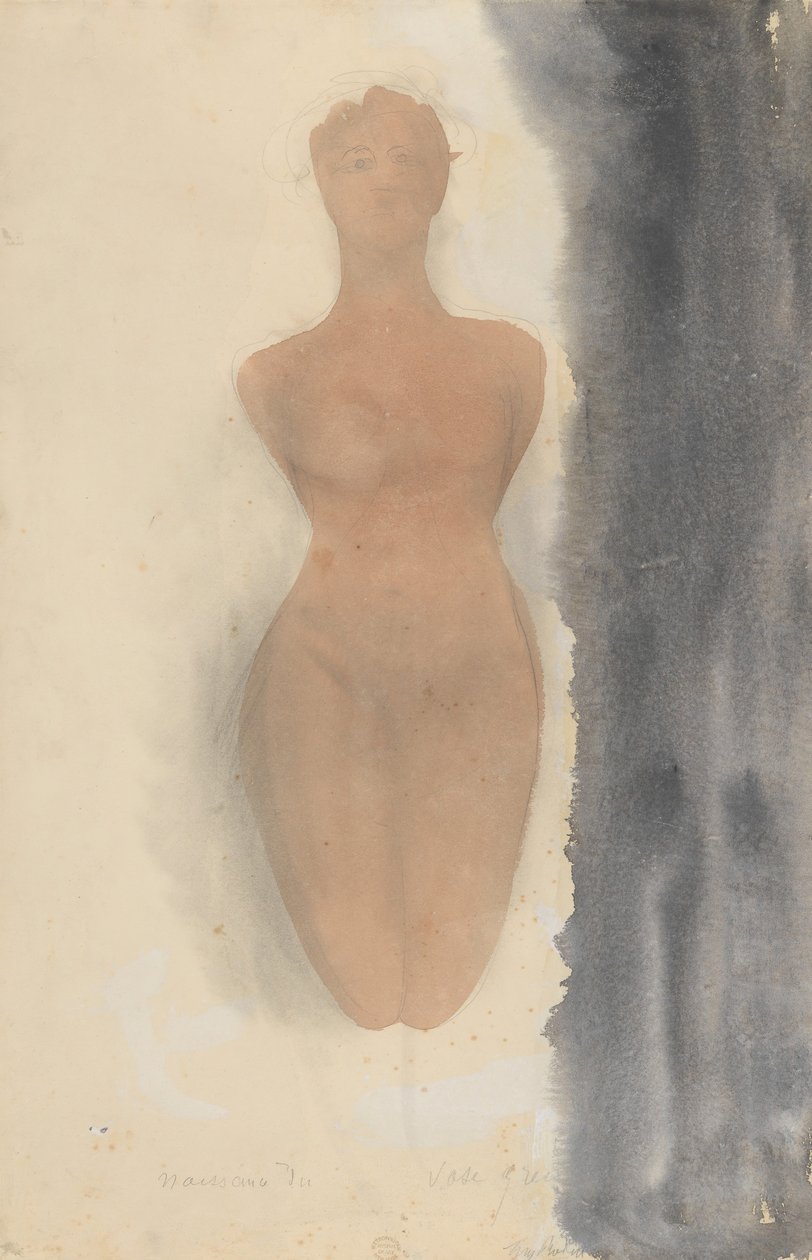 Kreikkalaisen maljakon alkuperä, 1900-1910. tekijältä Auguste Rodin