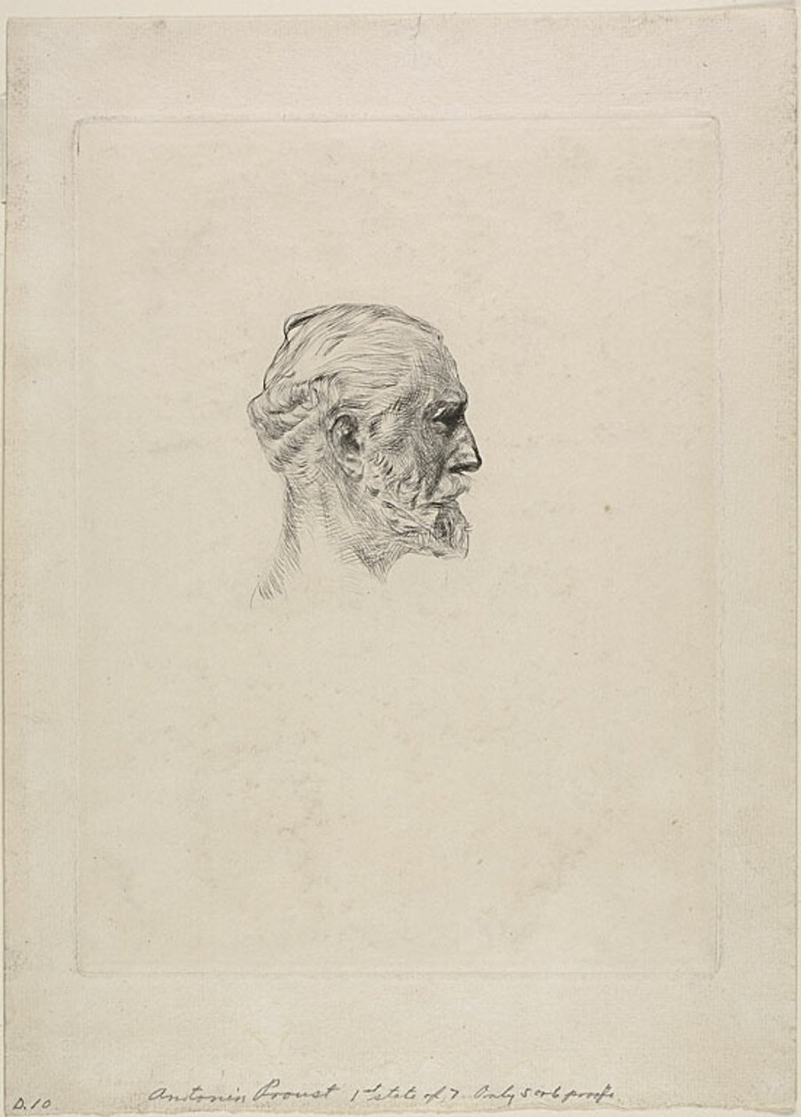 Antonin Proustin muotokuva tekijältä Auguste Rodin