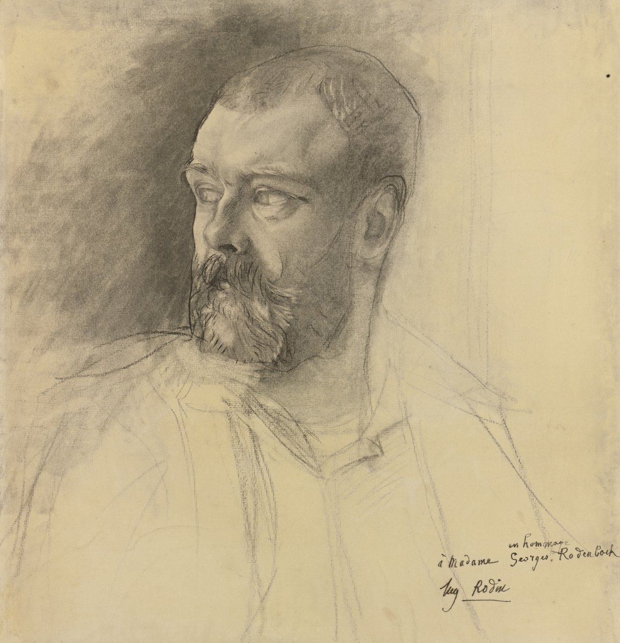 Octave Mirbeaun muotokuva 1848-1917, noin 1893 tekijältä Auguste Rodin