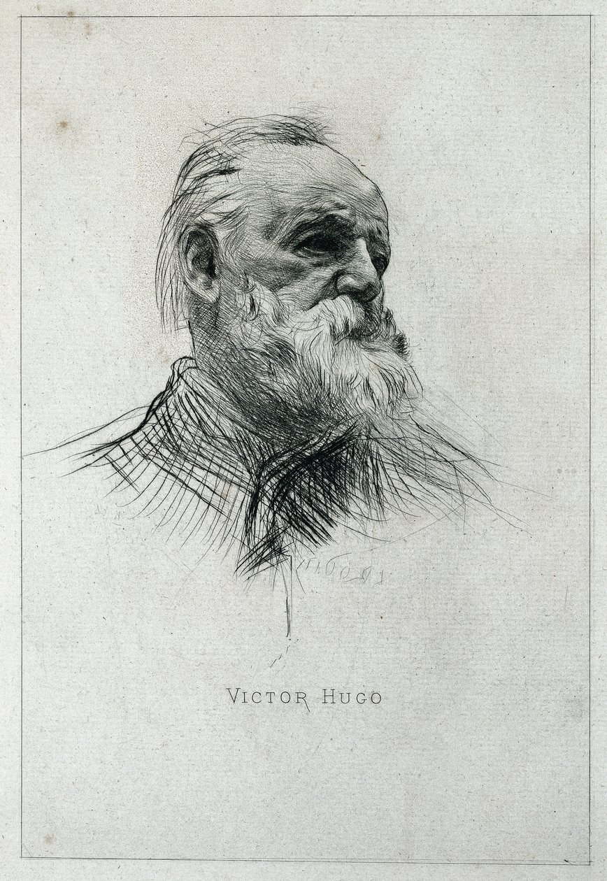 Muotokuva kirjailija Victor Hugosta tekijältä Auguste Rodin