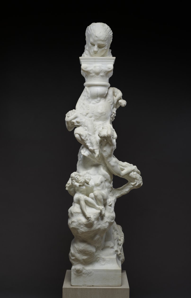 Runoilija ja mietiskelevä elämä: Fenaille-kolumni, 1896 tekijältä Auguste Rodin