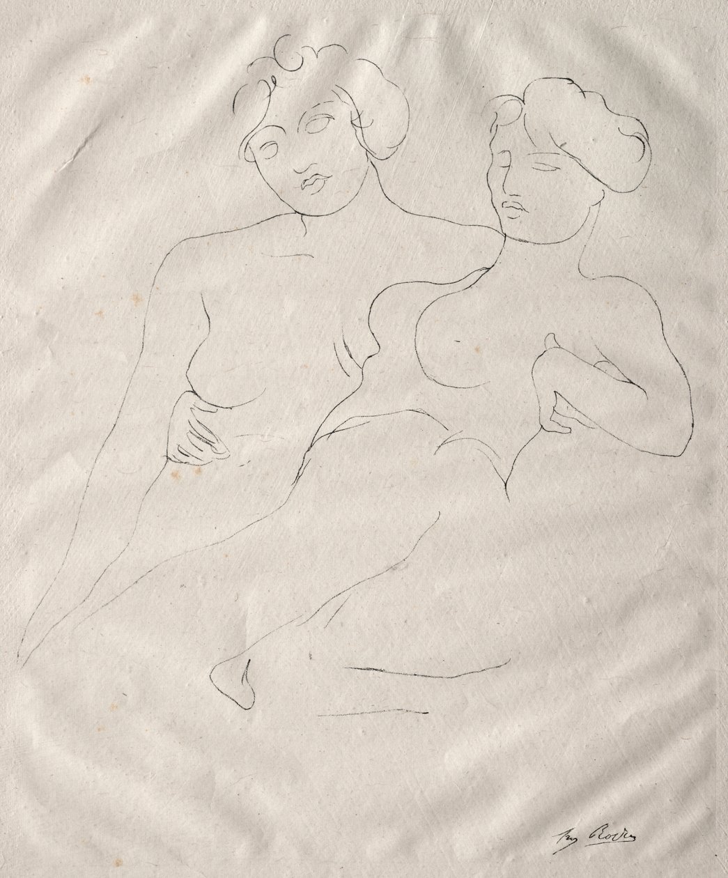 Kaksi figuuria tekijältä Auguste Rodin