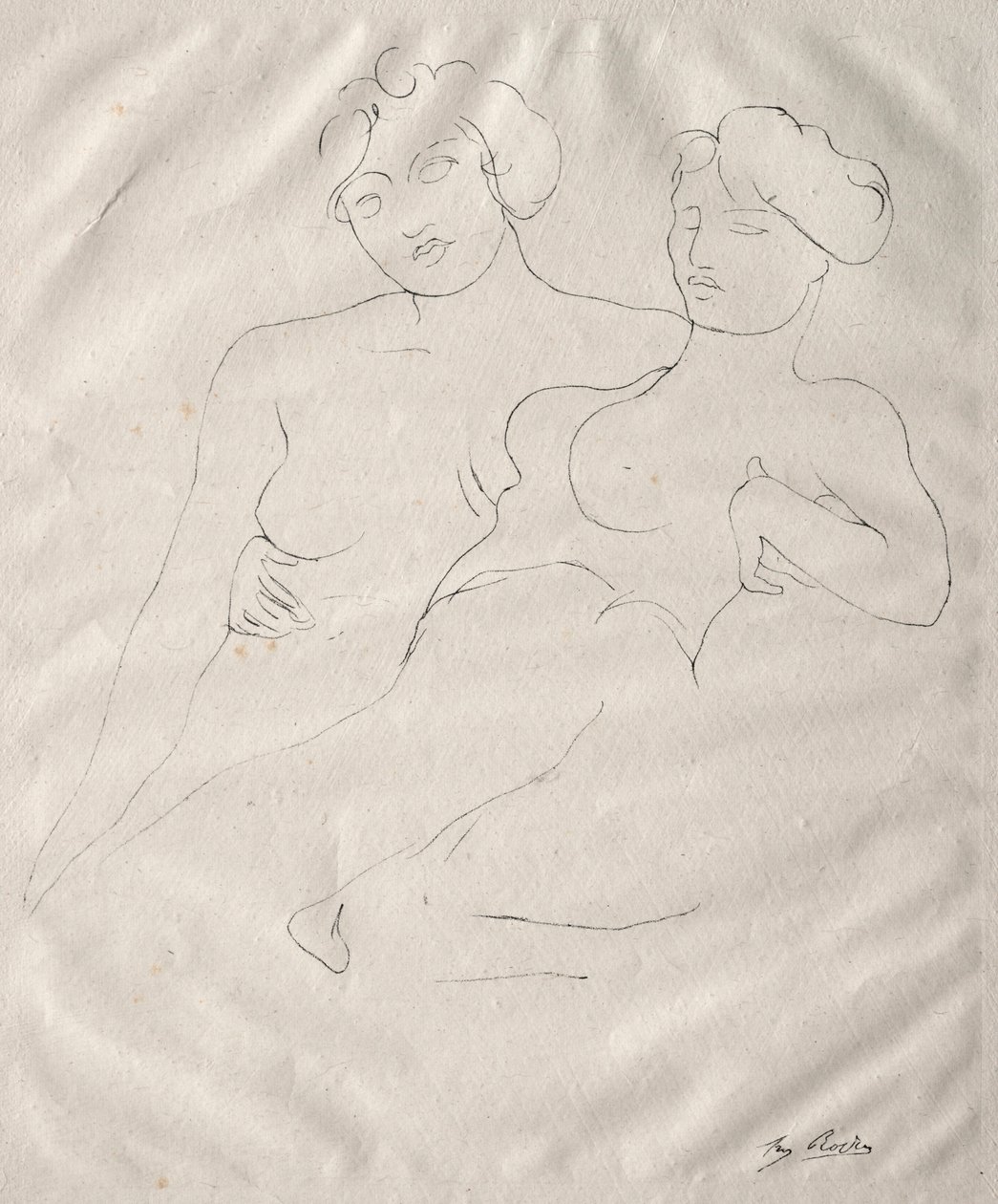 Kaksi figuuria. tekijältä Auguste Rodin