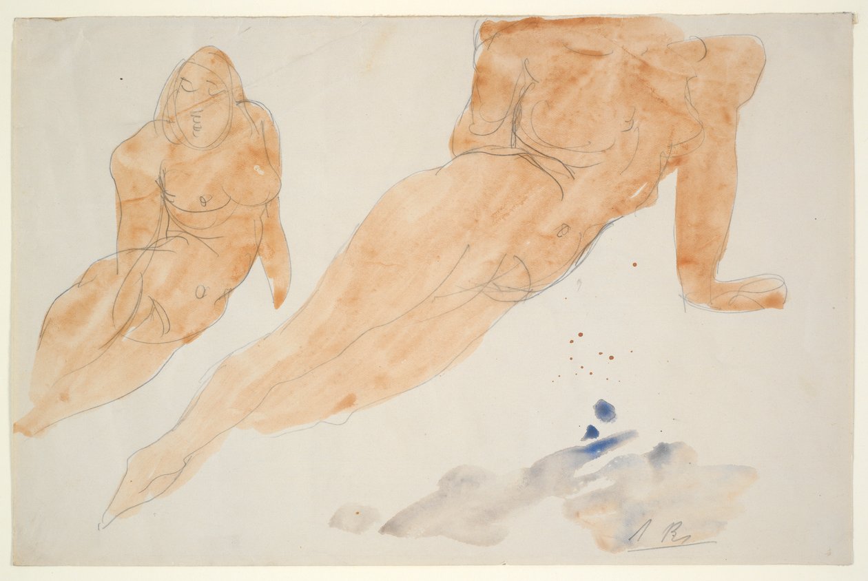 Kaksi makuuasentoa tekijältä Auguste Rodin