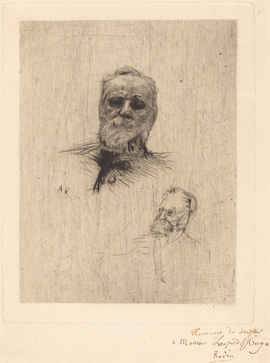 Victor Hugo, DeFace, 1886. tekijältä Auguste Rodin