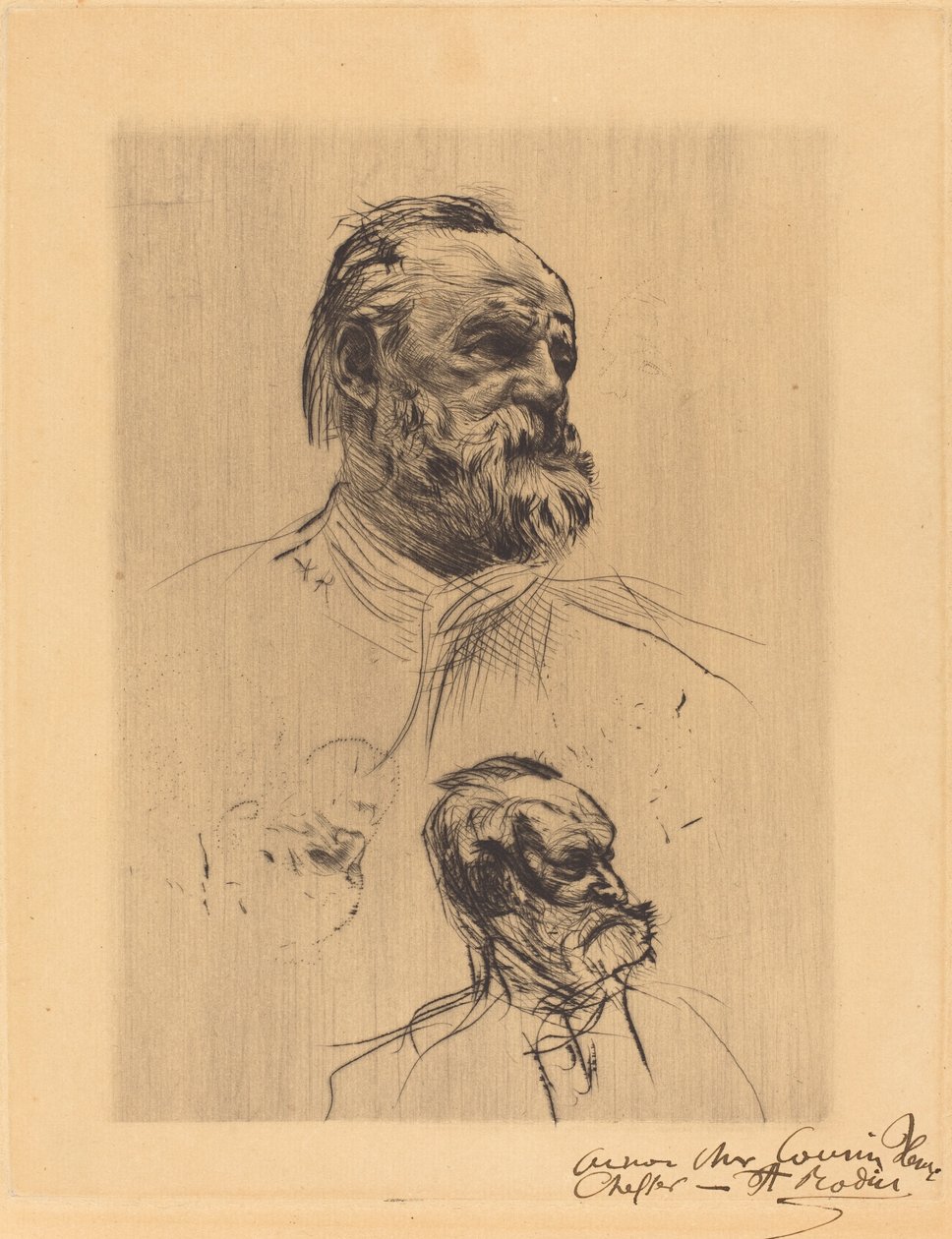 Victor Hugo, De Trois Quarts tekijältä Auguste Rodin