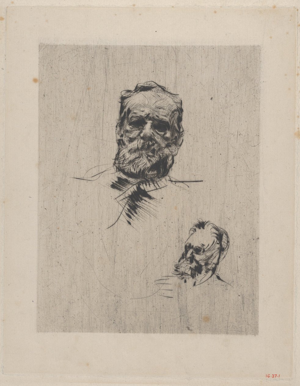 Victor Hugo koko kasvot, 1885. tekijältä Auguste Rodin