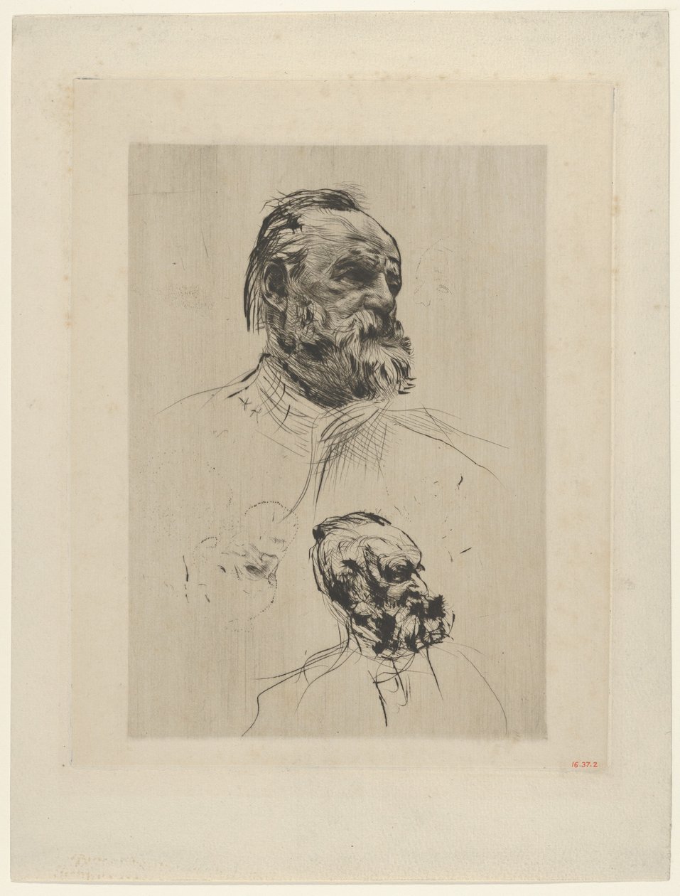 Victor Hugo kolmen neljänneksen näkymä, 1885. tekijältä Auguste Rodin