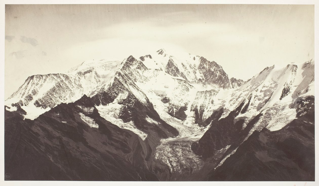 Savoie 46, Mont-Blanc, katsottuna Mont-Jolista tekijältä Auguste Rosalie Bisson