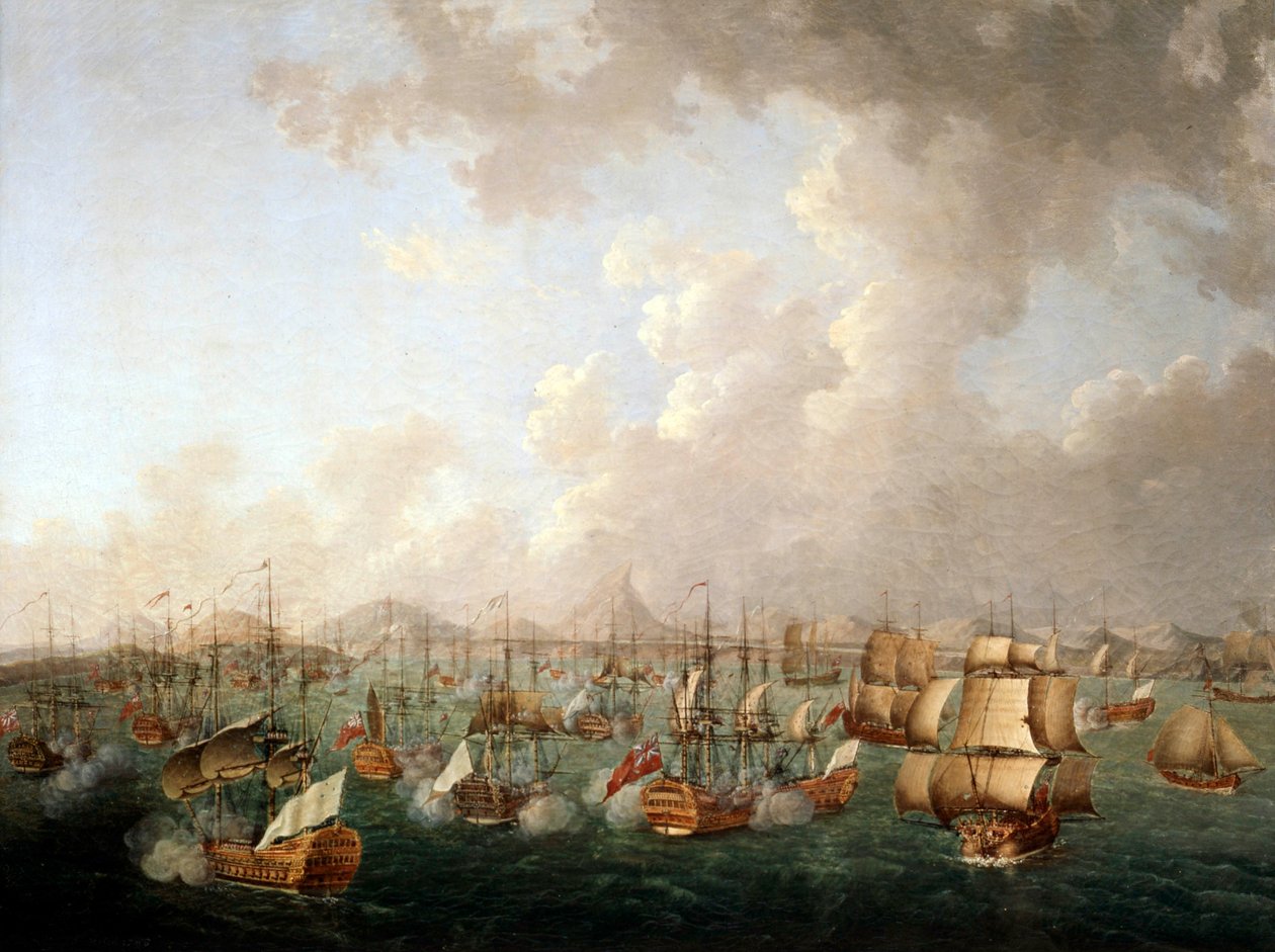Porto Prayan taistelu, 16. huhtikuuta 1781, 1786 tekijältä Auguste Rossel De Cercy