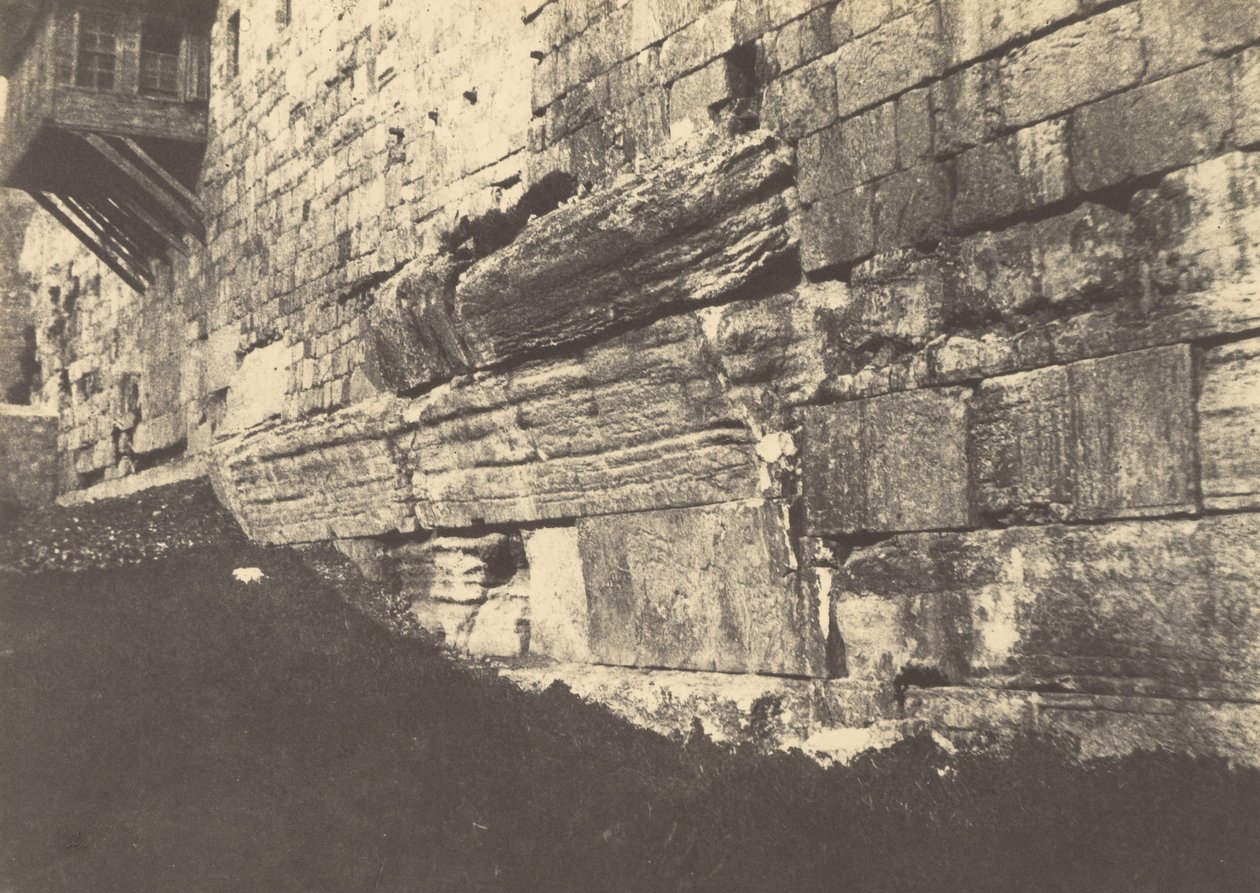 Jerusalem. Enceinte du Temple. Arche du pont salomonien qui luotettava Moria à Sion tekijältä Auguste Salzmann