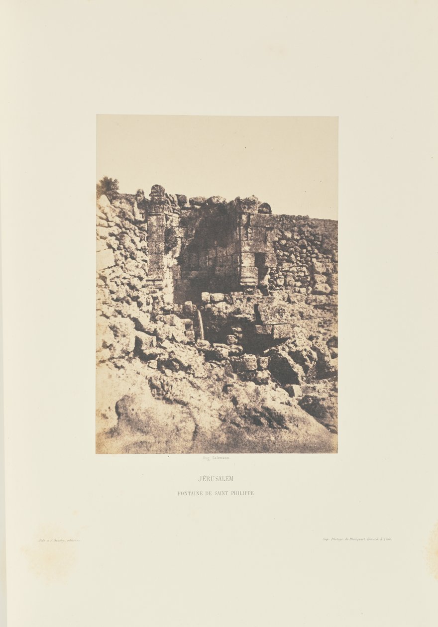 Jerusalem. Pyhän Filippuksen lähde tekijältä Auguste Salzmann