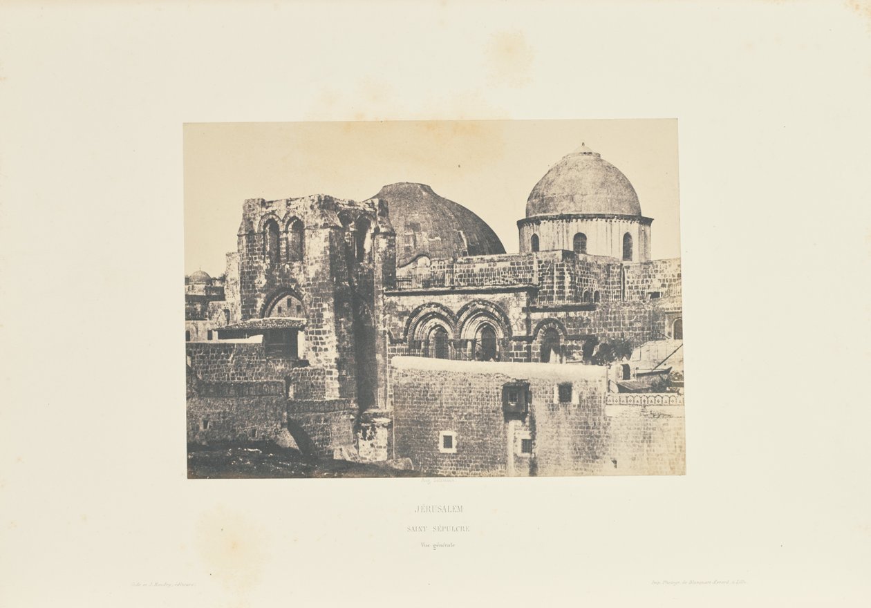 Jerusalem. Pyhä hauta. Yleiskuva. tekijältä Auguste Salzmann