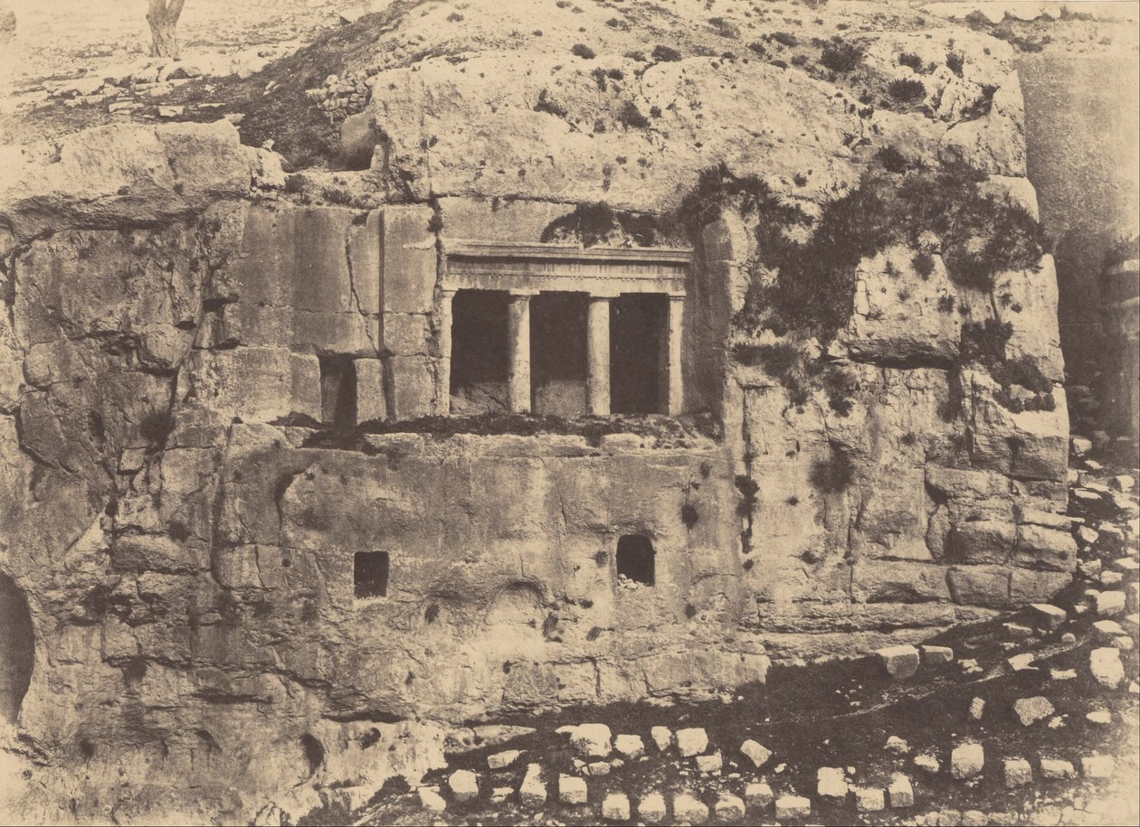 Jerusalem. Vallée de Josaphat. Tombeau de Saint Jacques tekijältä Auguste Salzmann