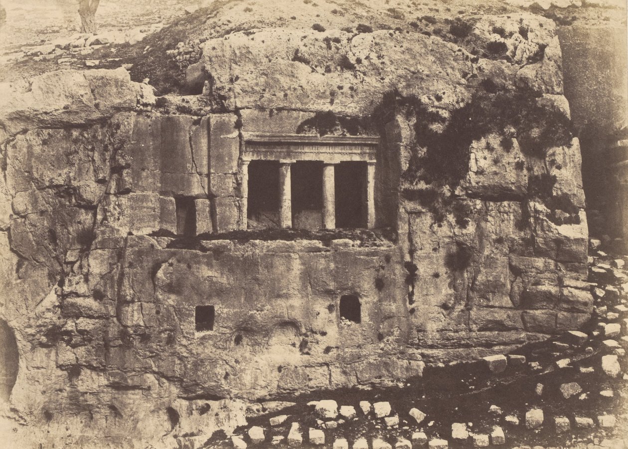 Jerusalem. Vallée de Josaphat. Tombeau de Saint Jacques tekijältä Auguste Salzmann