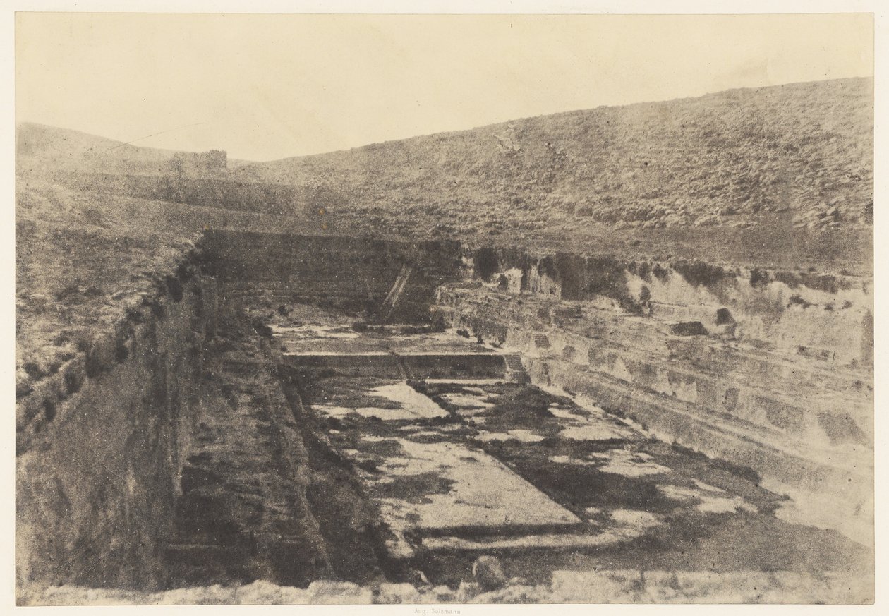 Jerusalem. Salomonin altaat. Yksityiskohdat tekijältä Auguste Salzmann