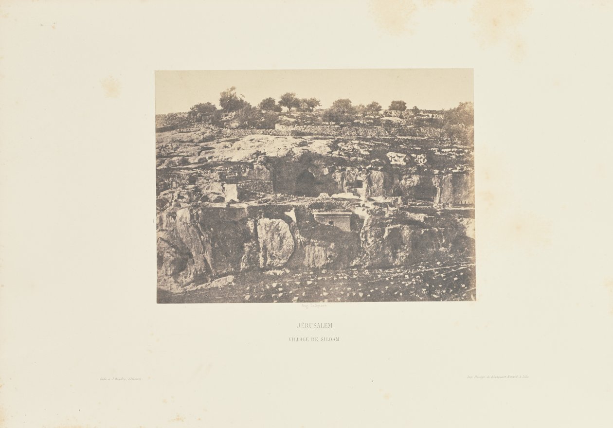 Jerusalem. Siloamin kylä tekijältä Auguste Salzmann