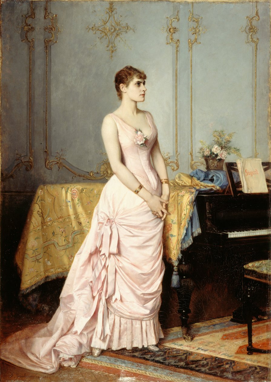 Oopperalaulaja Rose Caronin muotokuva 1857-1890, n. 1880. tekijältä Auguste Toulmouche