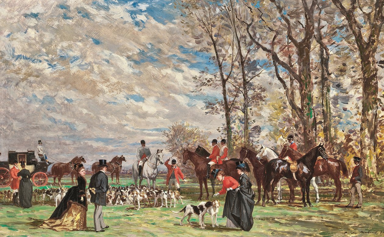Metsästys koirien kanssa tekijältä Auguste de Molins