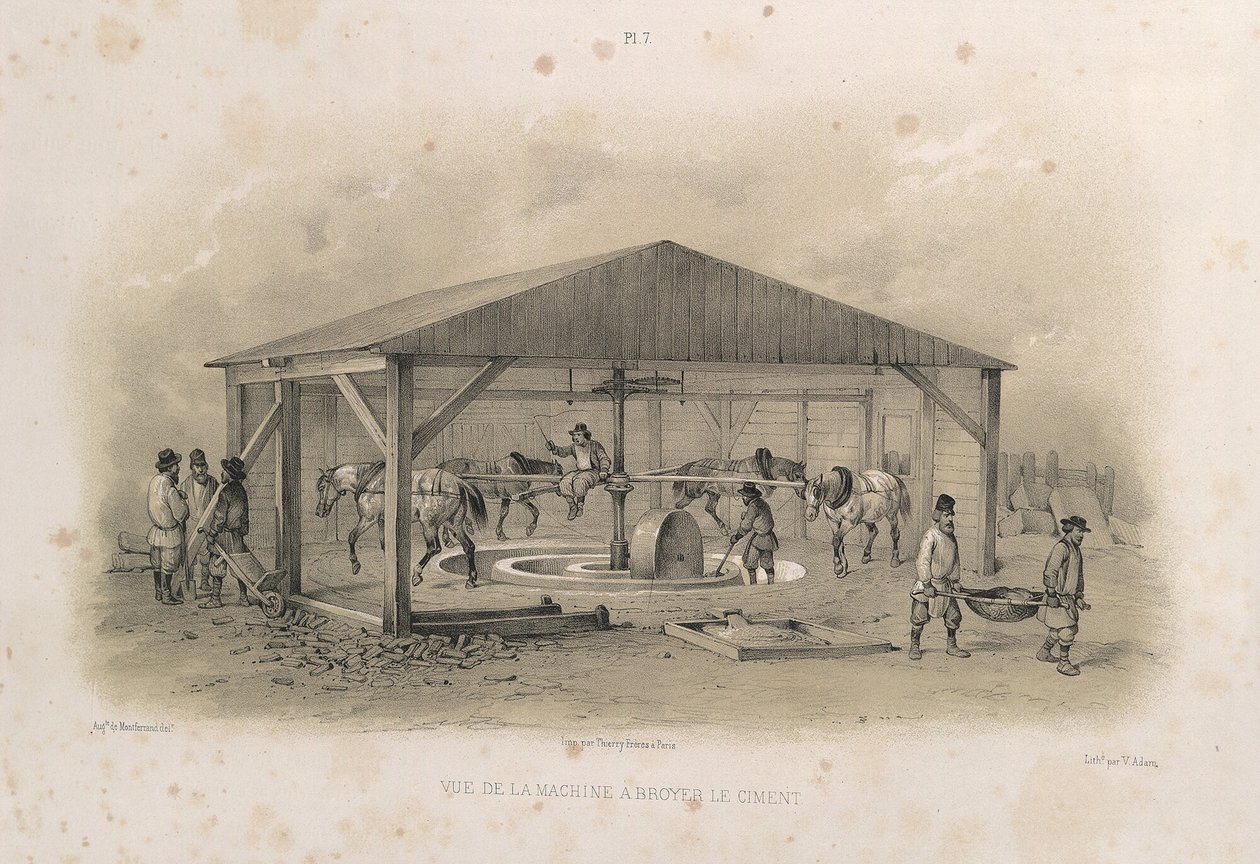 Sementin valmistus Alkaen: Pyhän Iisakin katedraalin rakentaminen, 1845 tekijältä Auguste de Montferrand
