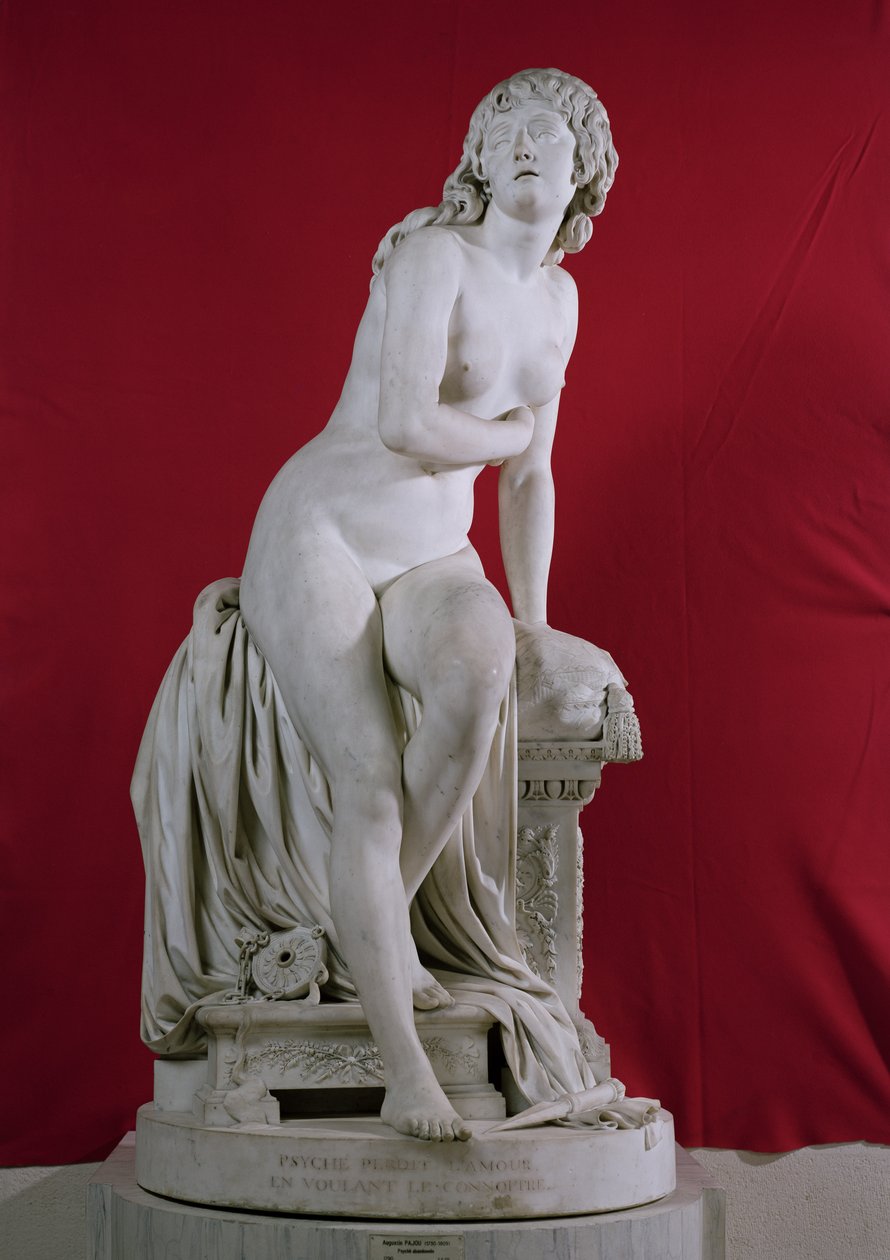 Hylätty psyyke, 1790 (marmori) tekijältä Augustin Pajou