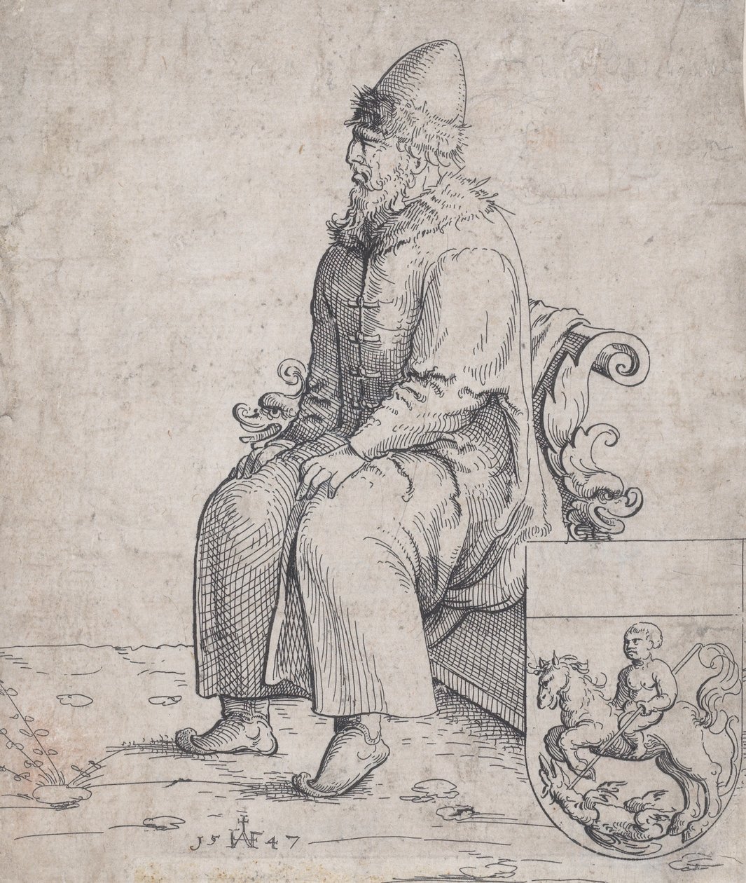 Basil Basilius, Venäjän suurruhtinas, 1547. tekijältä Augustin Hirschvogel