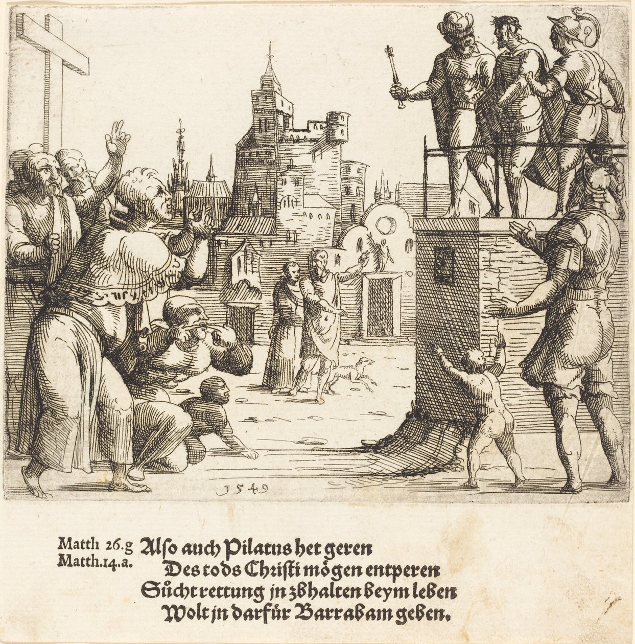 Katso mies, 1549 tekijältä Augustin Hirschvogel