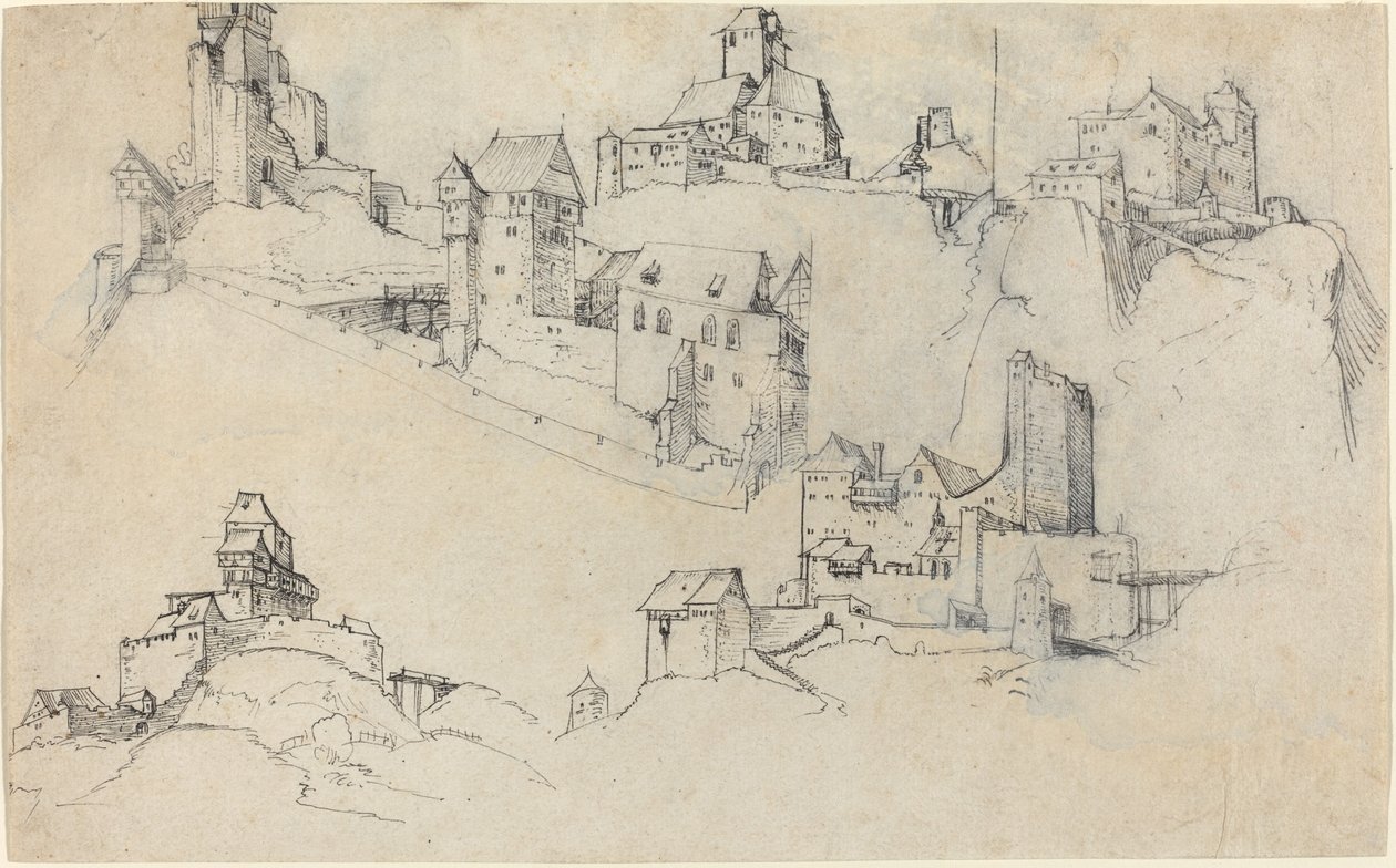 Hilltop linnat tekijältä Augustin Hirschvogel