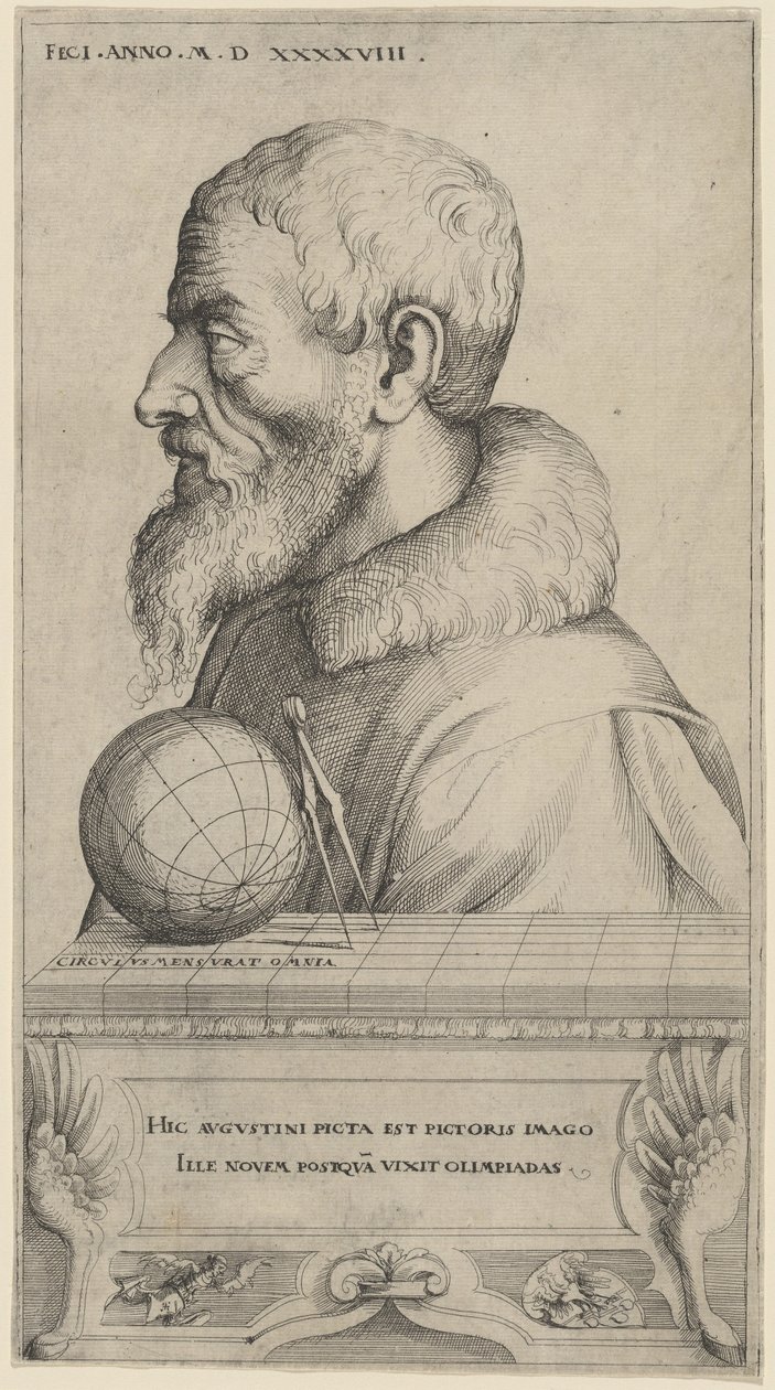 Omakuva, 1548. tekijältä Augustin Hirschvogel