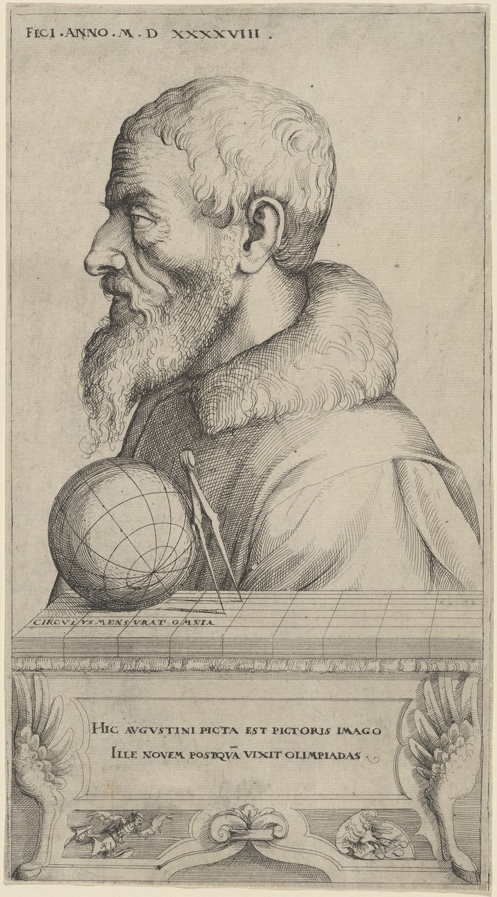 Omakuva, 1548 tekijältä Augustin Hirschvogel