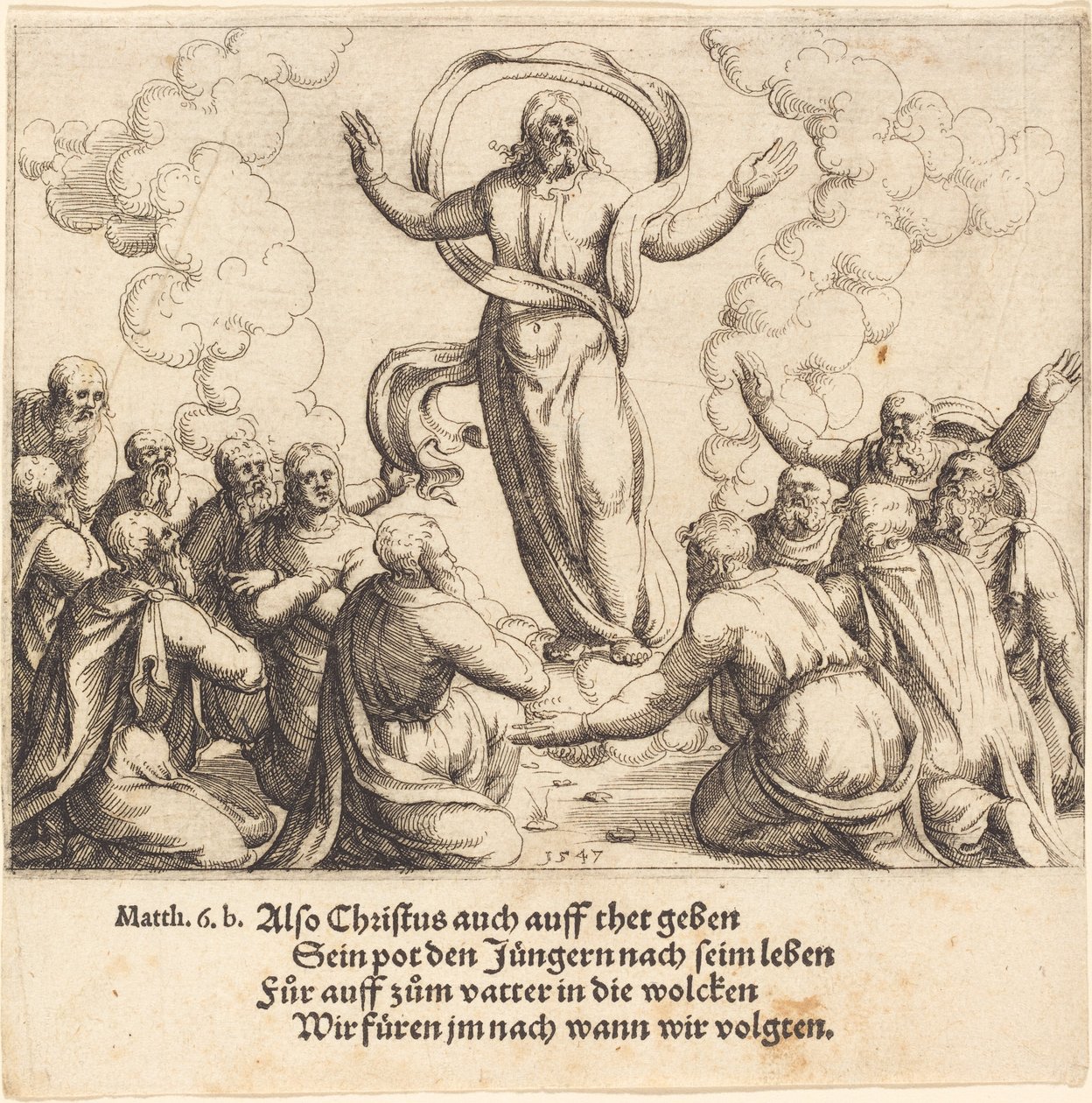 Ascension, 1547. tekijältä Augustin Hirschvogel