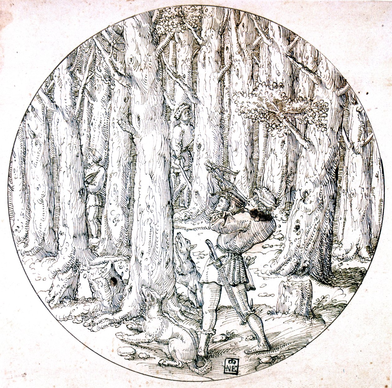 The Chase, c1513-1553 tekijältä Augustin Hirschvogel