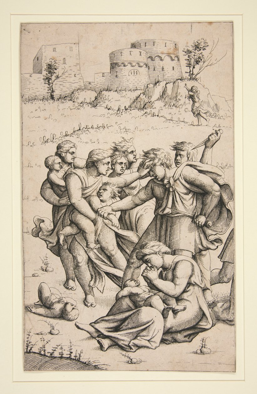 The Massacre of the Innocents (keskiarkki 3 arkin sarjasta) tekijältä Augustin Hirschvogel