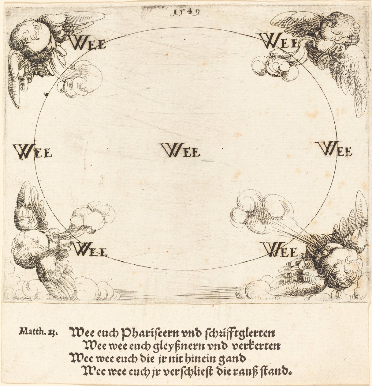 Voi julistetaan ahneudessa 1549. tekijältä Augustin Hirschvogel