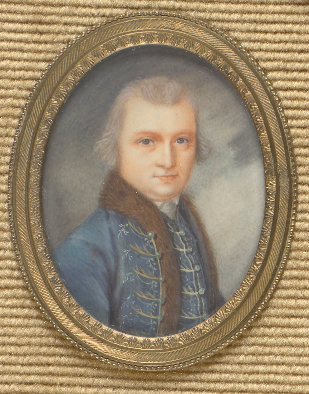 Miesten muotokuva sinisillä käänteillä tekijältä Augustin Théodule Ribot