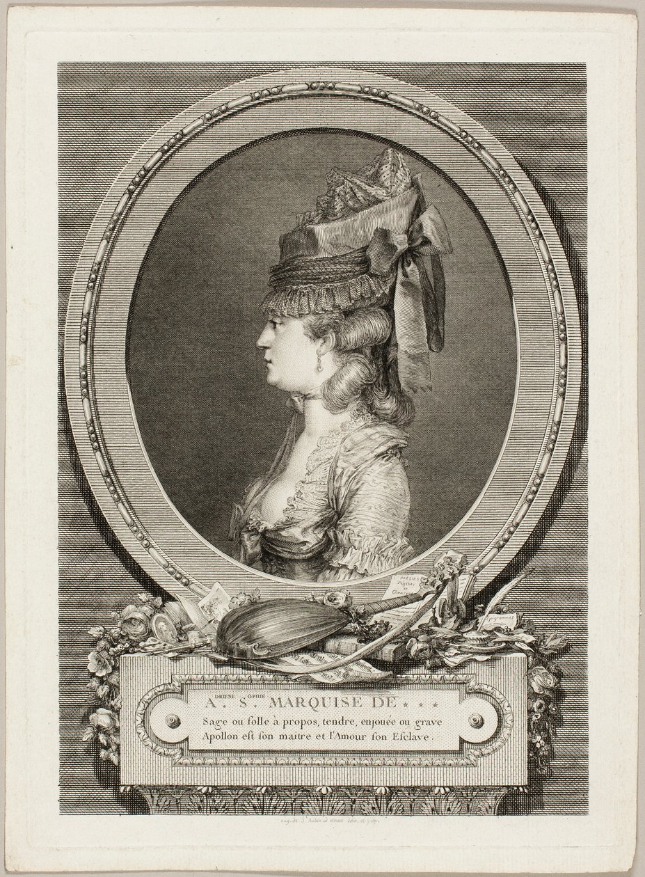 Adrienne-Sophie, *** markiisitar. tekijältä Augustin de Saint-Aubin