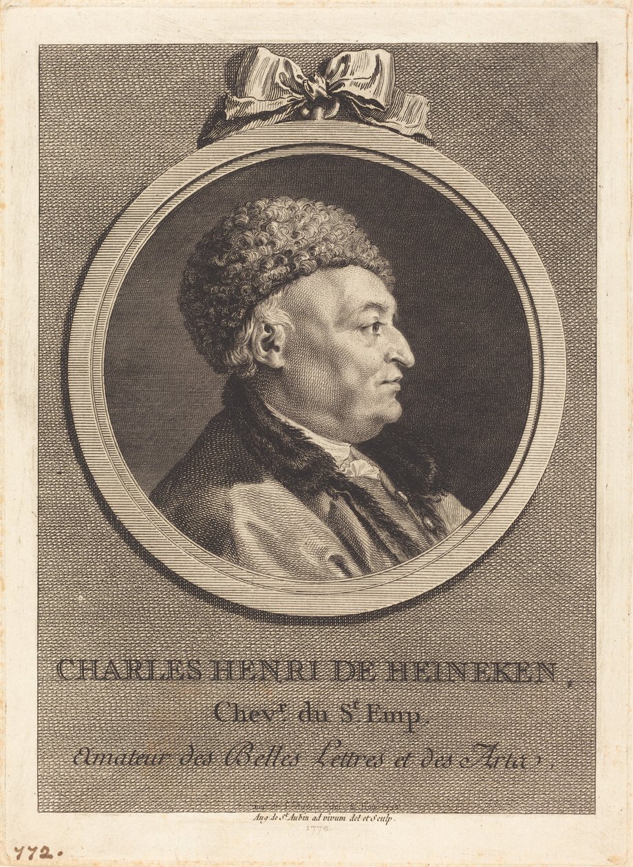 Charles Henri de Heineken tekijältä Augustin de Saint-Aubin