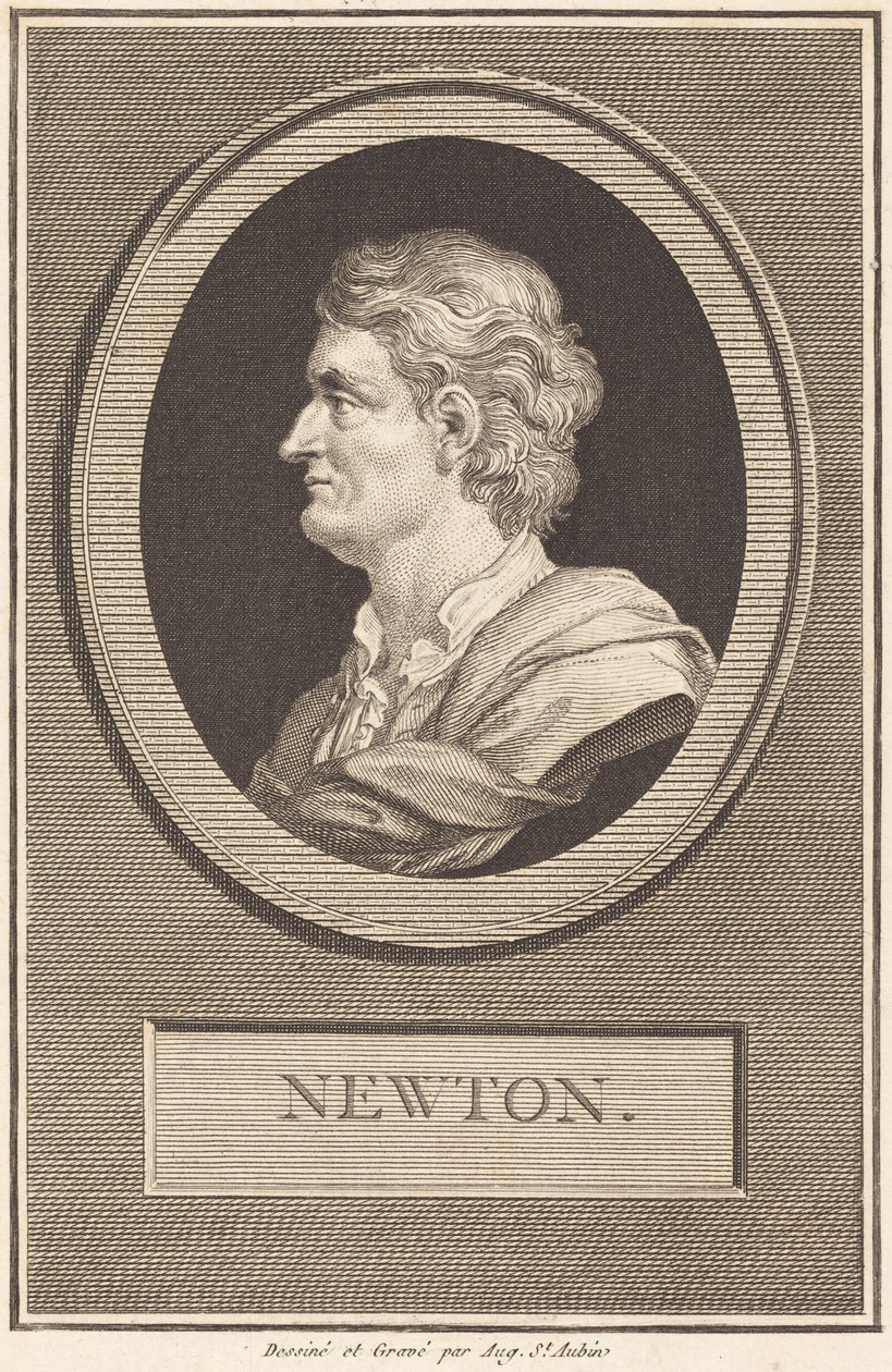 Isaac Newton tekijältä Augustin de Saint-Aubin