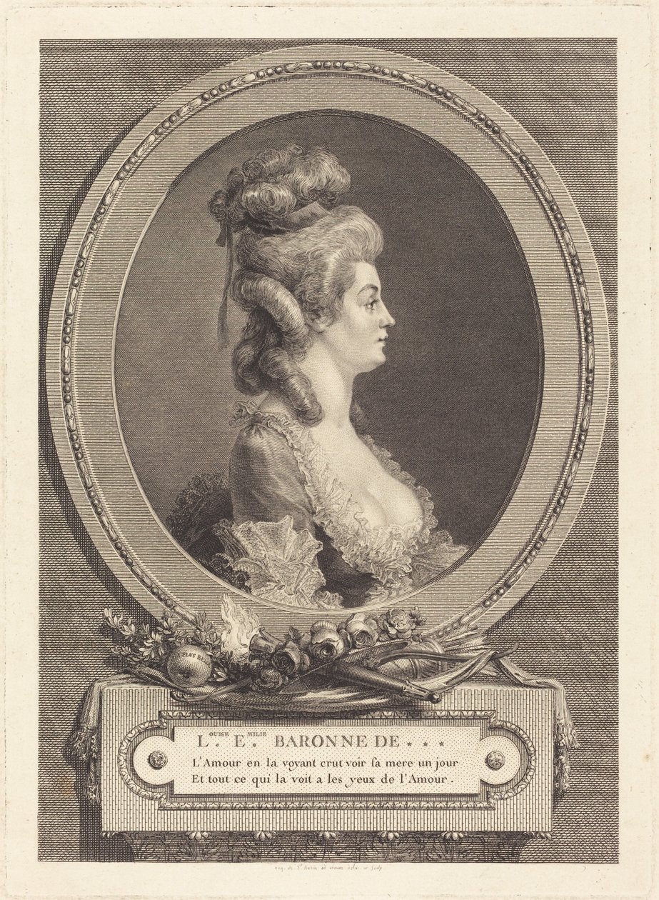 Louise Emilie, paronitar de *** tekijältä Augustin de Saint-Aubin