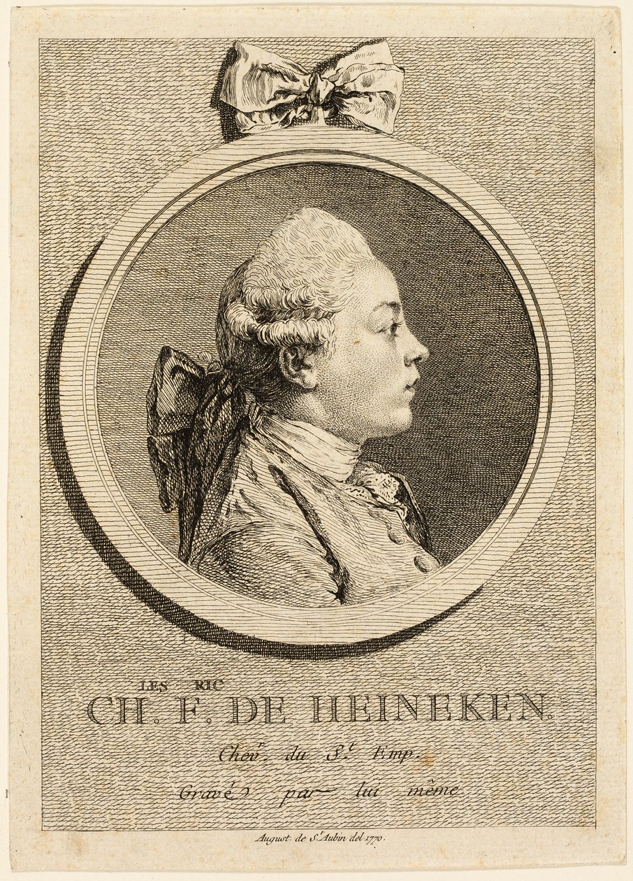 Charles Frederick de Heinckenin muotokuva tekijältä Augustin de Saint-Aubin