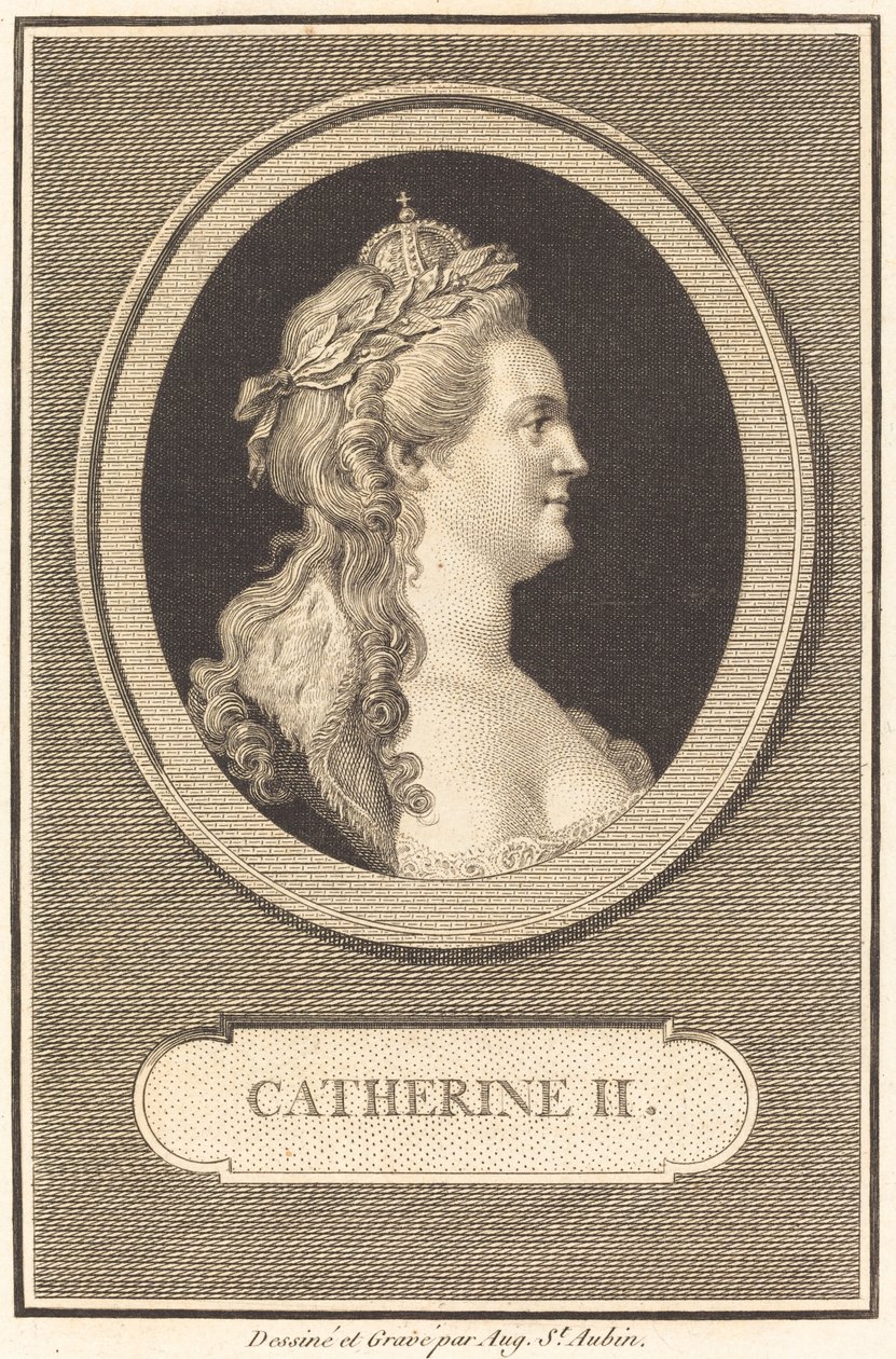 Katariina II tekijältä Augustin de Saint Aubin