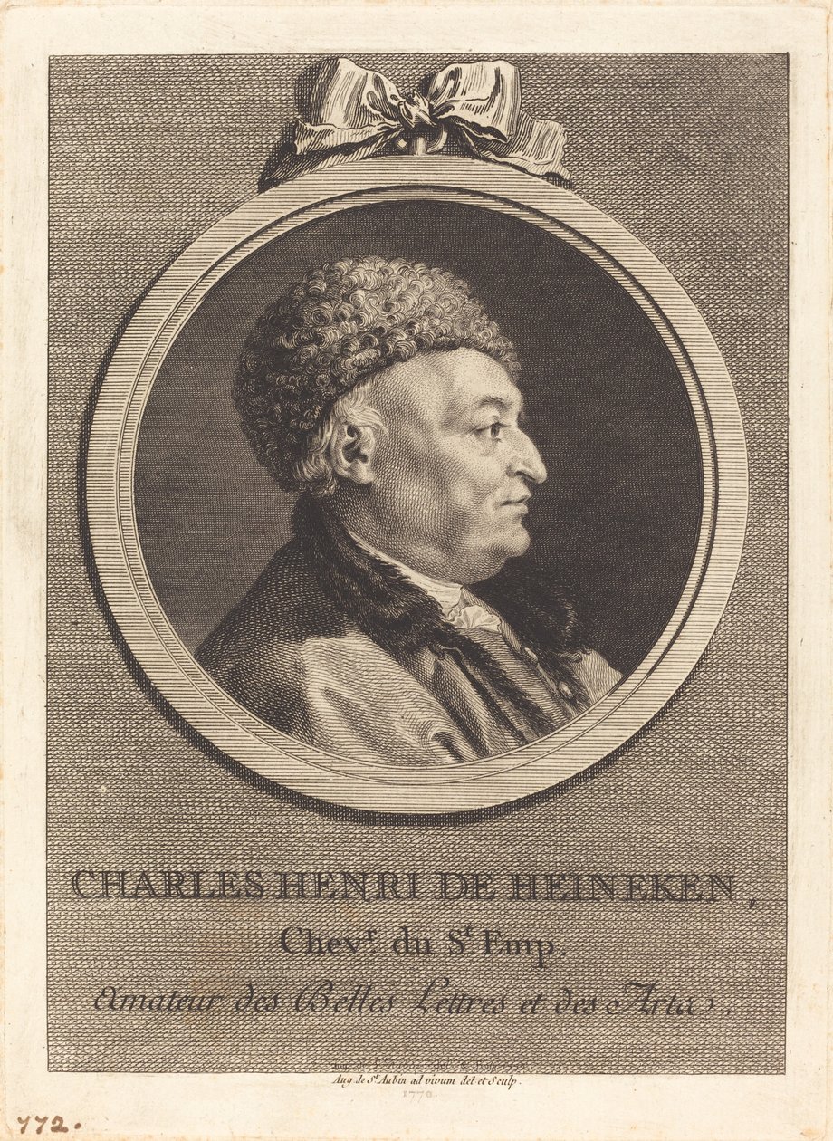 Charles Henri de Heineken tekijältä Augustin de Saint Aubin