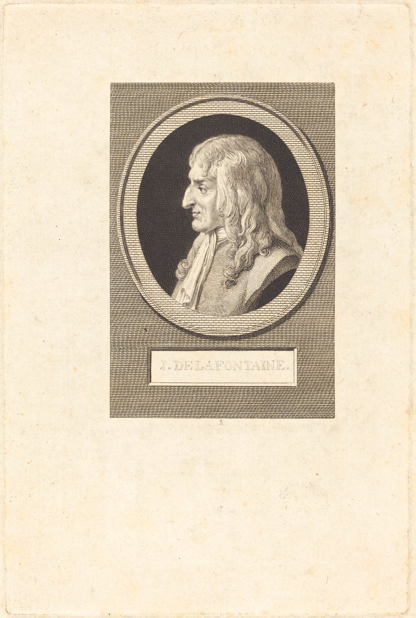 Jean de La Fontaine tekijältä Augustin de Saint Aubin