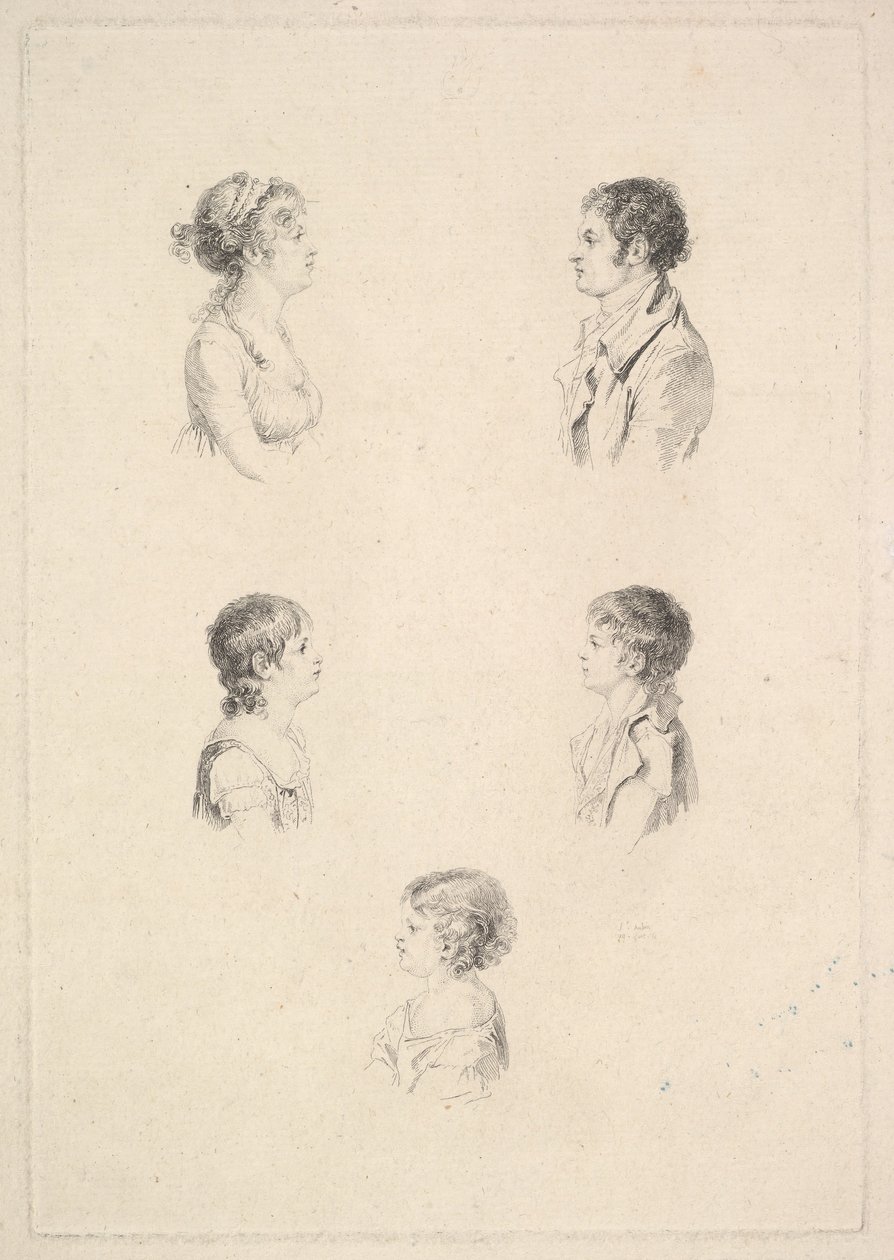 Renouardin perhe Renouardin perhe, 1801. tekijältä Augustin de Saint Aubin