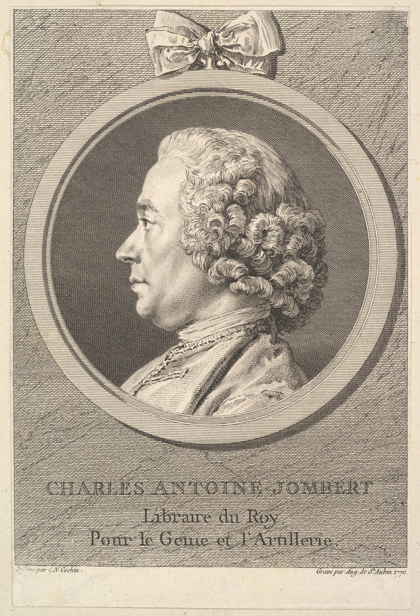 Charles-Antoine Jombertin muotokuva, 1770. tekijältä Augustin de Saint Aubin