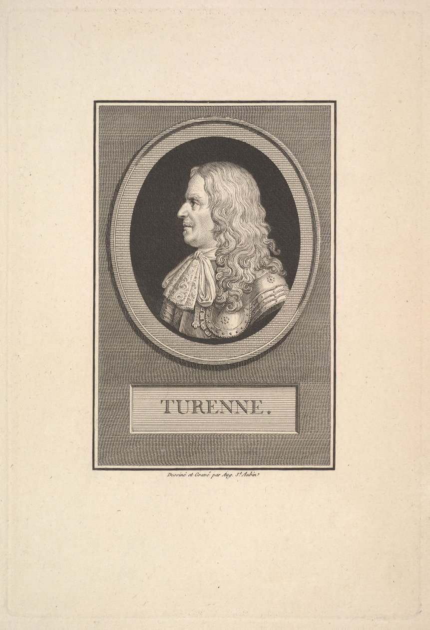 Henry de la Tourin muotokuva, Turennen varakreivi, 1800. tekijältä Augustin de Saint Aubin