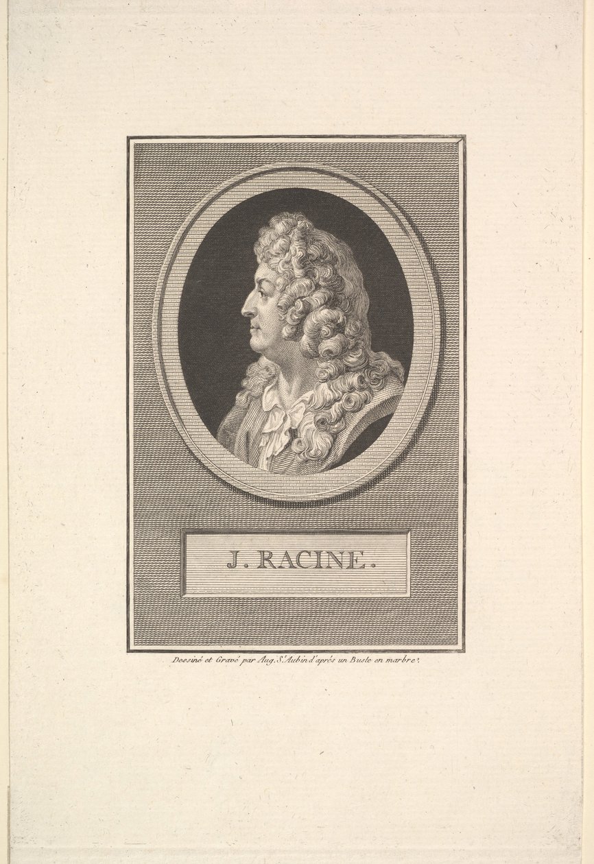 Jean Racinen muotokuva, 1800. tekijältä Augustin de Saint Aubin